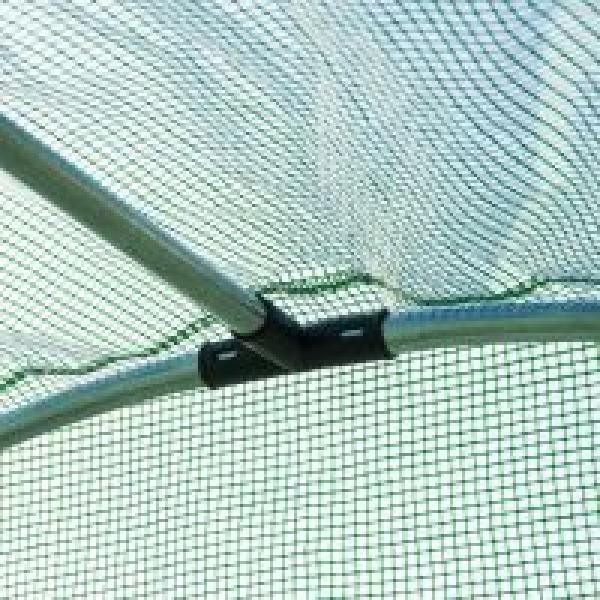 Foliengewächshaus Tomatengewächshaus Treibhaus Folientunnel Frühbeet mit Fenster Grün 395 x 195 x 190 cm - Palo24