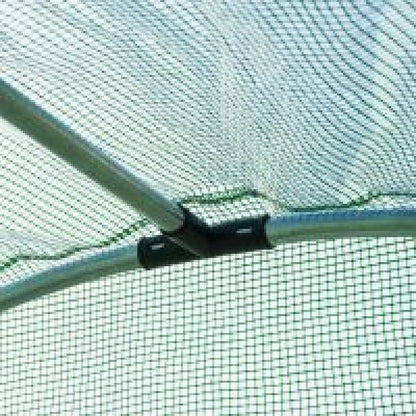 Foliengewächshaus Tomatengewächshaus Treibhaus Folientunnel Frühbeet mit Fenster Grün 395 x 195 x 190 cm - Palo24