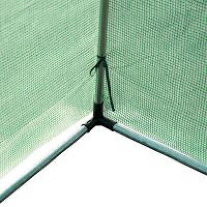 Foliengewächshaus Tomatengewächshaus Treibhaus Folientunnel Frühbeet mit Fenster Grün 395 x 195 x 190 cm - Palo24