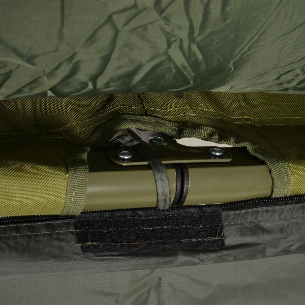 Campingbett Set mit Zelt Schlafsack Matratze 4 in 1 faltbar Dunkelgrün - Palo24