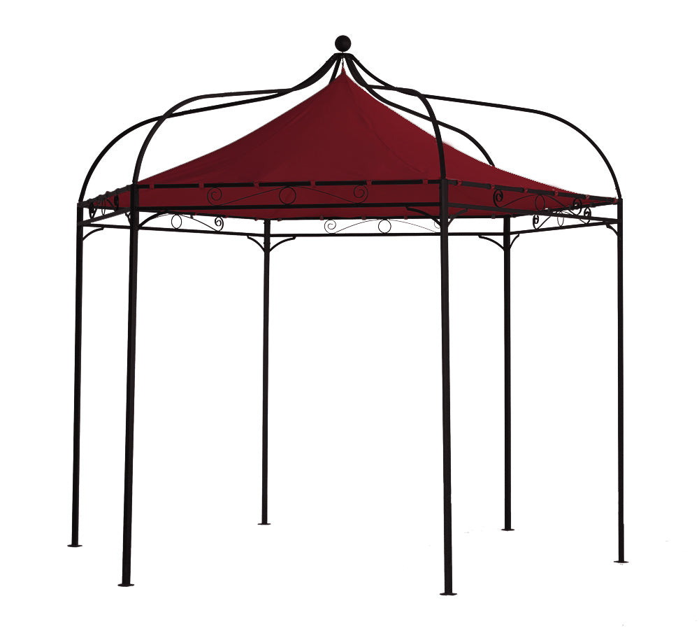 Toiture de remplacement pour pavillon MODENA, polyester enduit PVC bordeaux