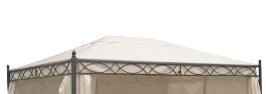 Bâche de toit pour pavillon RIVOLI 3x4 mètres, enduit PVC écru