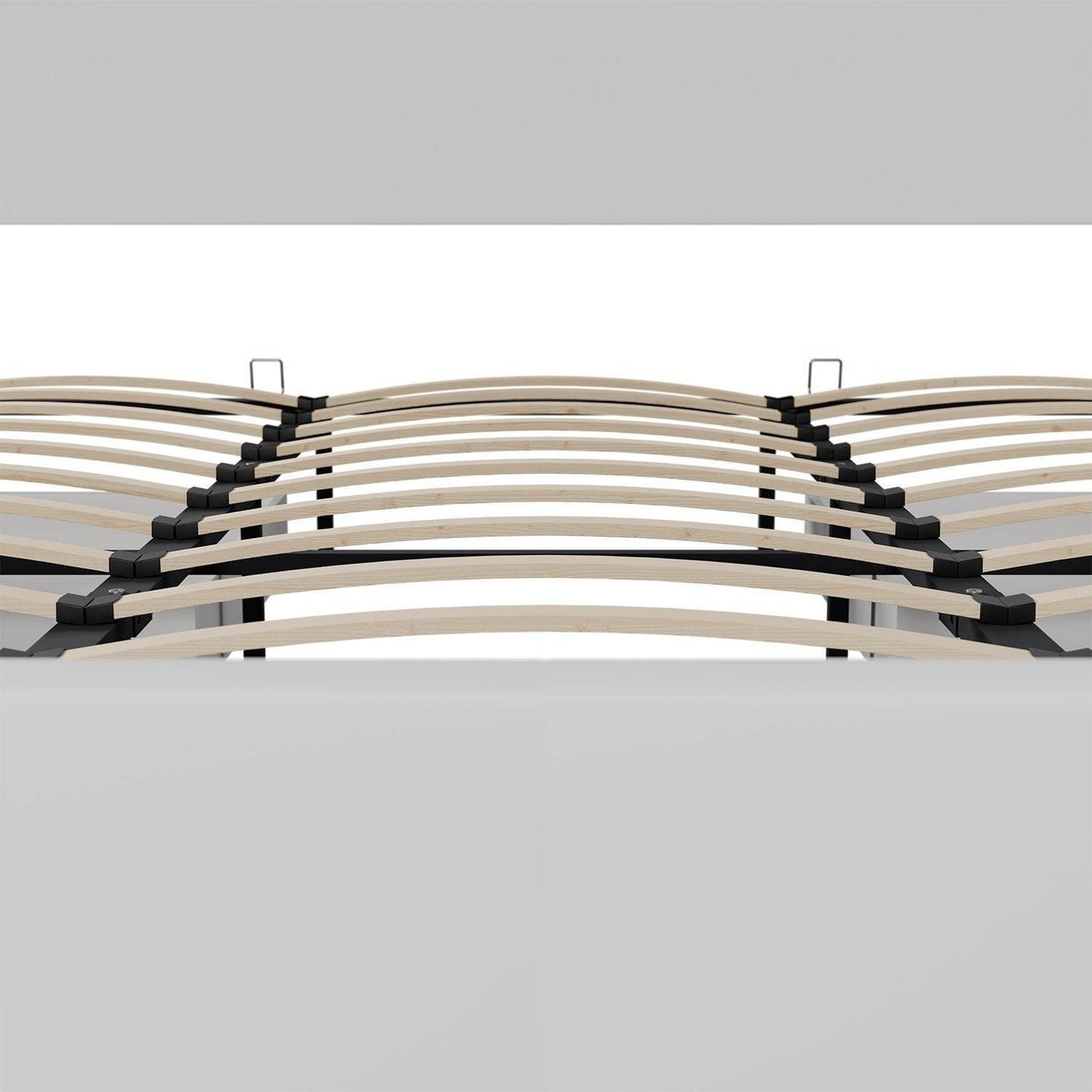 Polsterbett Lyon 180 x 200 cm mit Bettkasten, LED Beleuchtung, Lattenrost & Matratze Weiss - Palo24