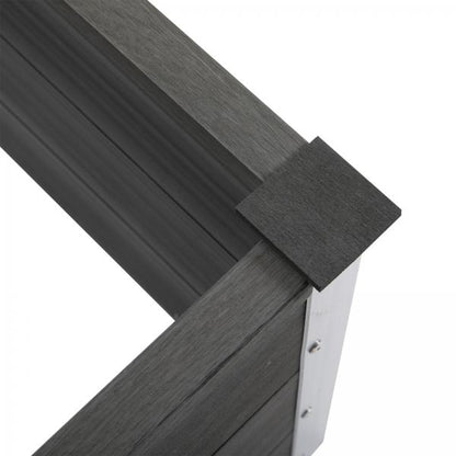 Pflanzkasten Blumenkübel Blumenkasten WPC + Aluminium - Palo24