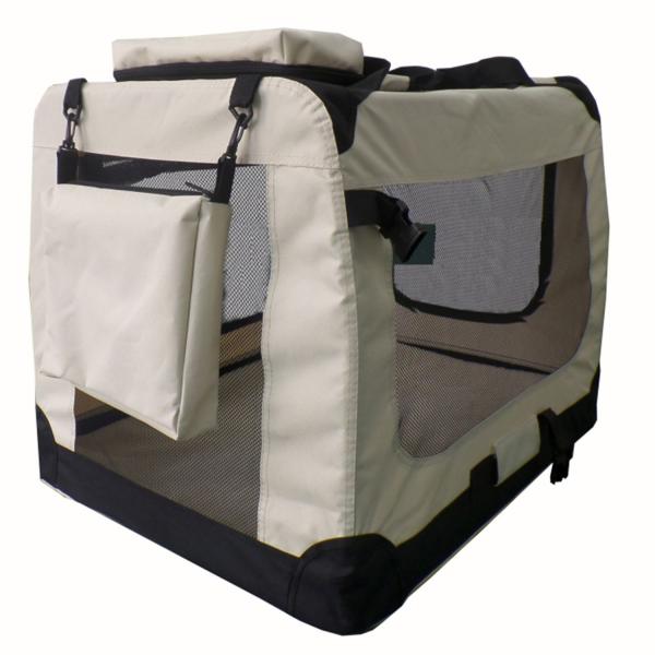 faltbare Hundetransportbox Lassie XL (beige)