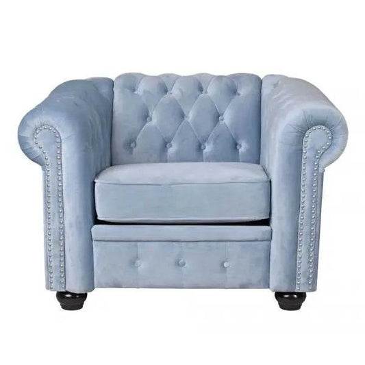 SAMT CHESTERFIELD ARMLEHNSESSEL CLUBSESSEL LOUNGESESSEL VINTAGE - Palo24