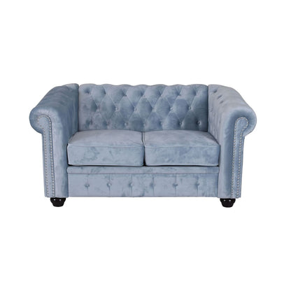 CANAPÉ CHESTERFIELD CANAPÉ VELOURS CANAPÉ REMBOURRÉ SIÈGES BRITISH CHIC