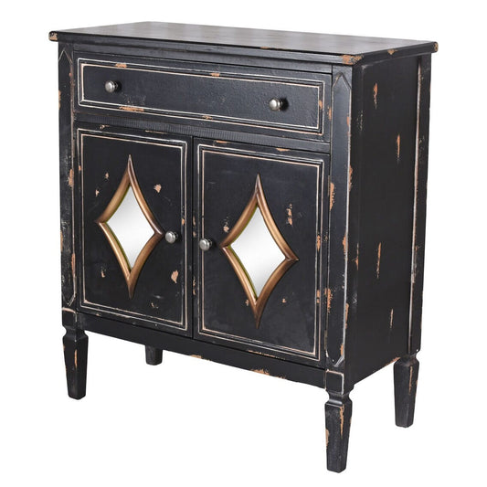 BUFFET VINTAGE BUFFET NOIR COMMODE ANTIQUE ARMOIRE DE CUISINE