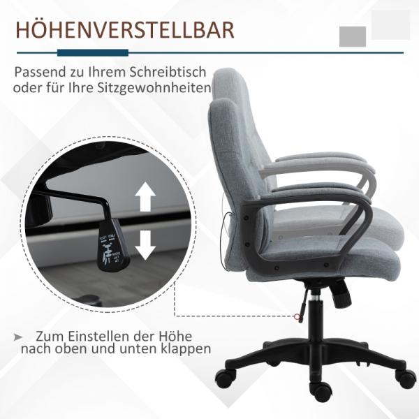 Poltrona da massaggio Executive Chair con interfaccia USB Grigio