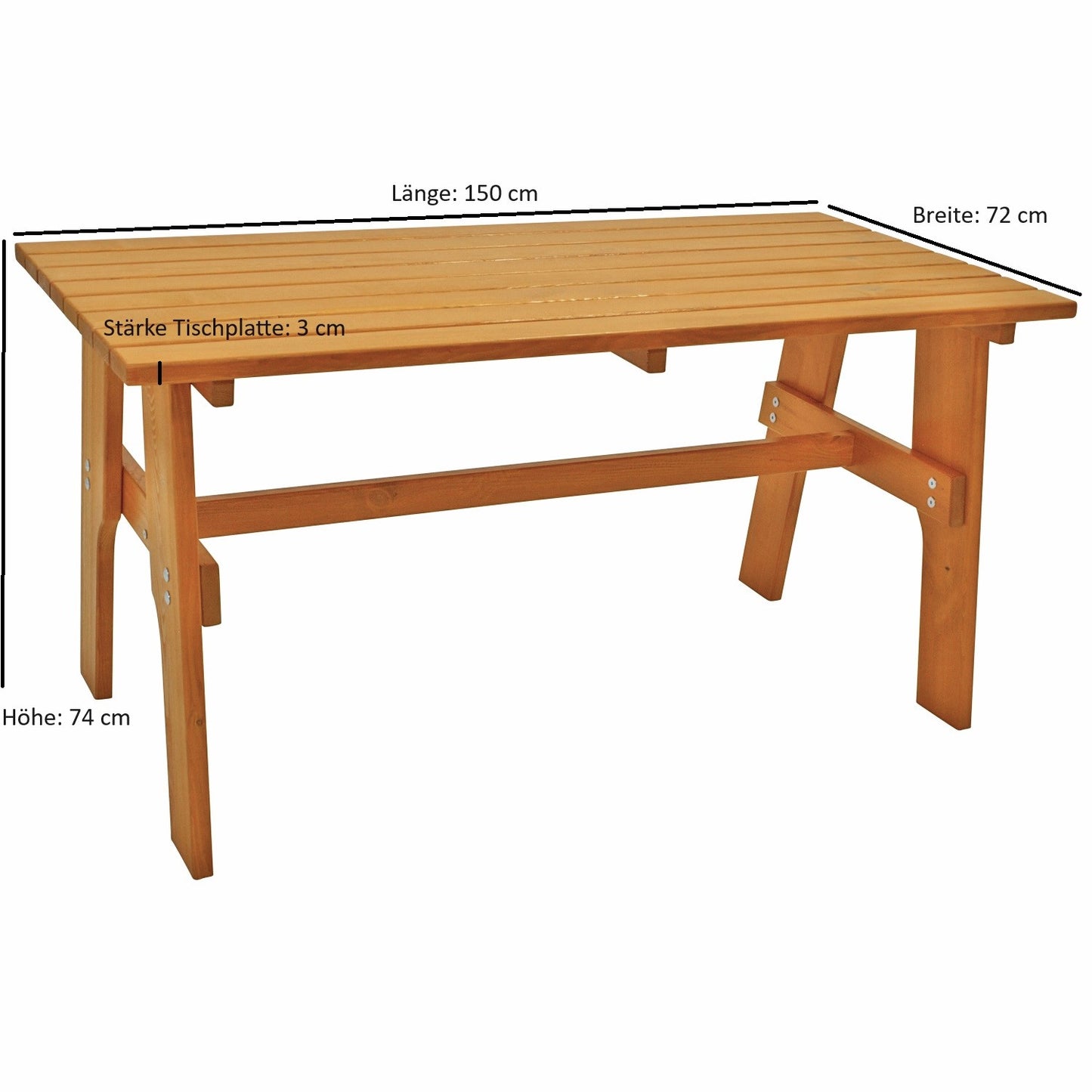 FREITAL set 3 pezzi 150cm, pino impregnato