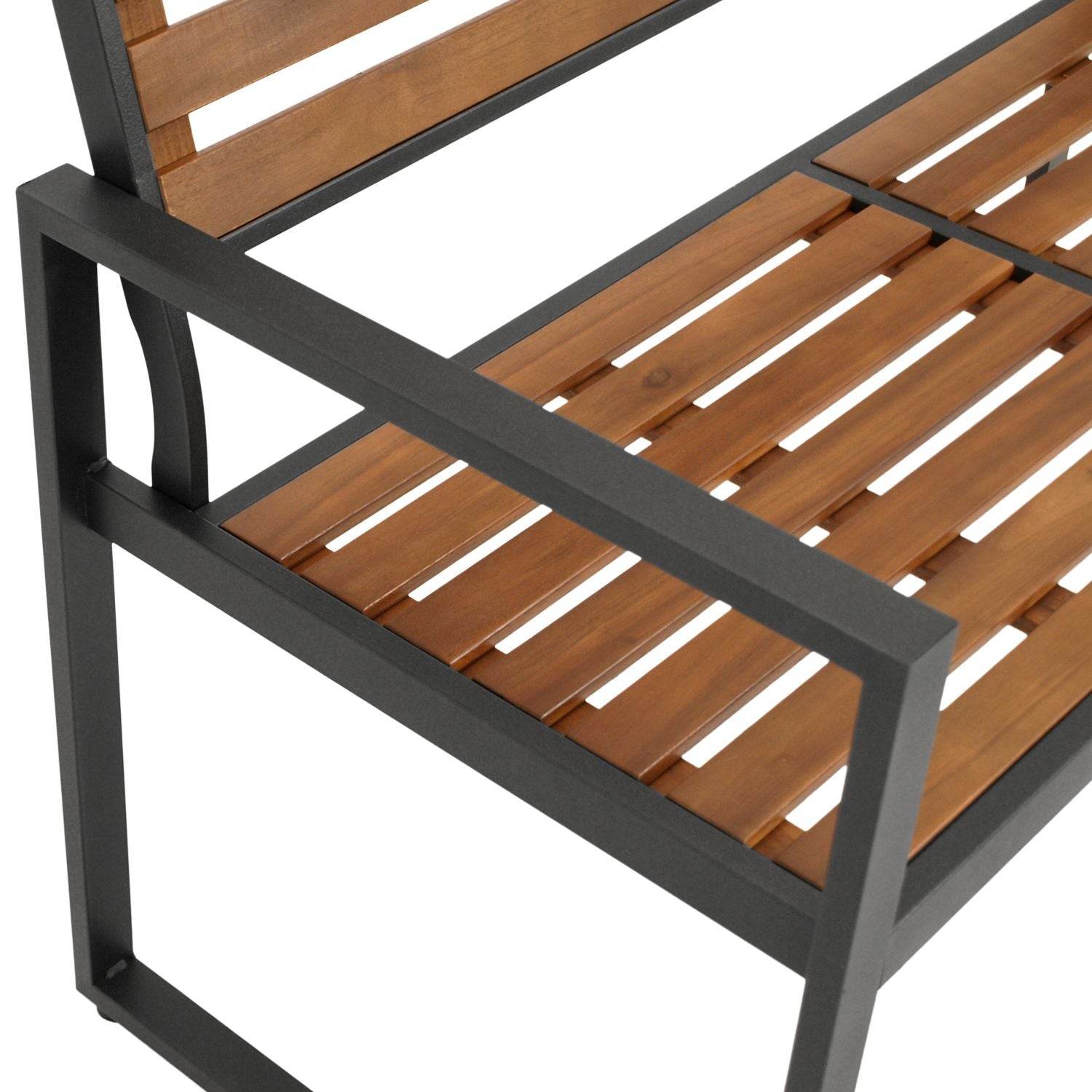 Gartengarnitur RAGUSA 3-teilig, Stahl + Akazie geölt, FSC®-zertifiziert - Palo24