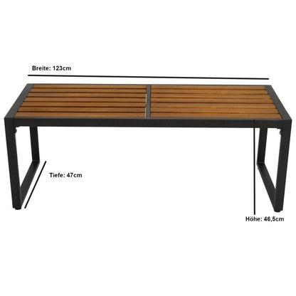 Gartengarnitur RAGUSA 3-teilig, Stahl + Akazie geölt, FSC®-zertifiziert - Palo24