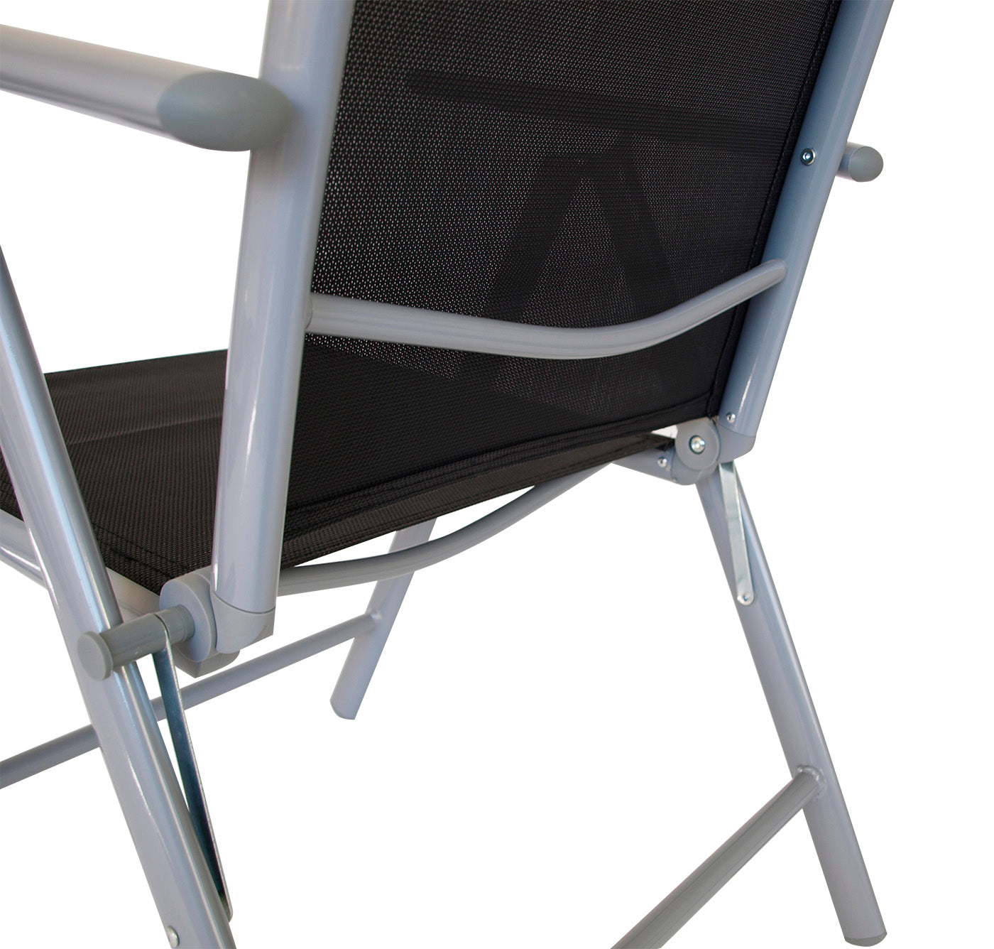 Set gruppo di seduta RAVENNA 5 pezzi, alluminio + tessuto sintetico nero