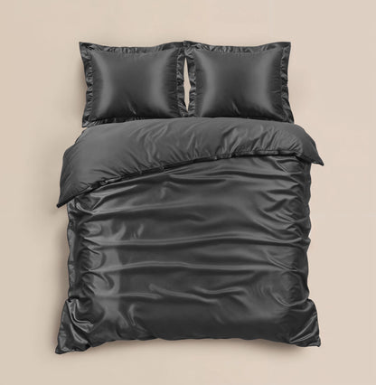 Bettbezug Glänzend Anthrazit