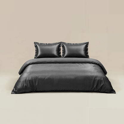 Bettbezug Glänzend Anthrazit