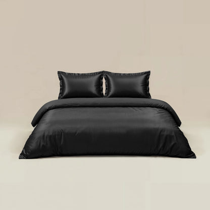 Bettbezug Glänzend Schwarz