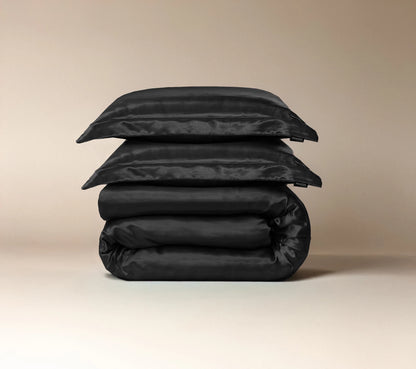 Bettbezug Glänzend Schwarz