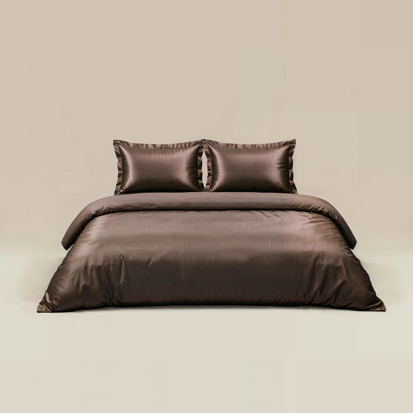 Bettbezug 240x220 cm Glänzend Braun