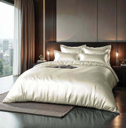 Bettbezug Glänzend Creme