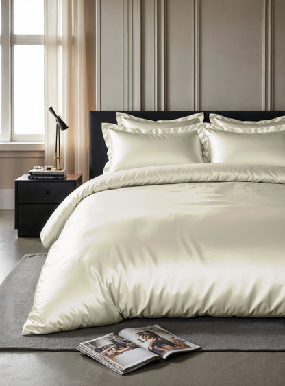 Bettbezug Glänzend Creme