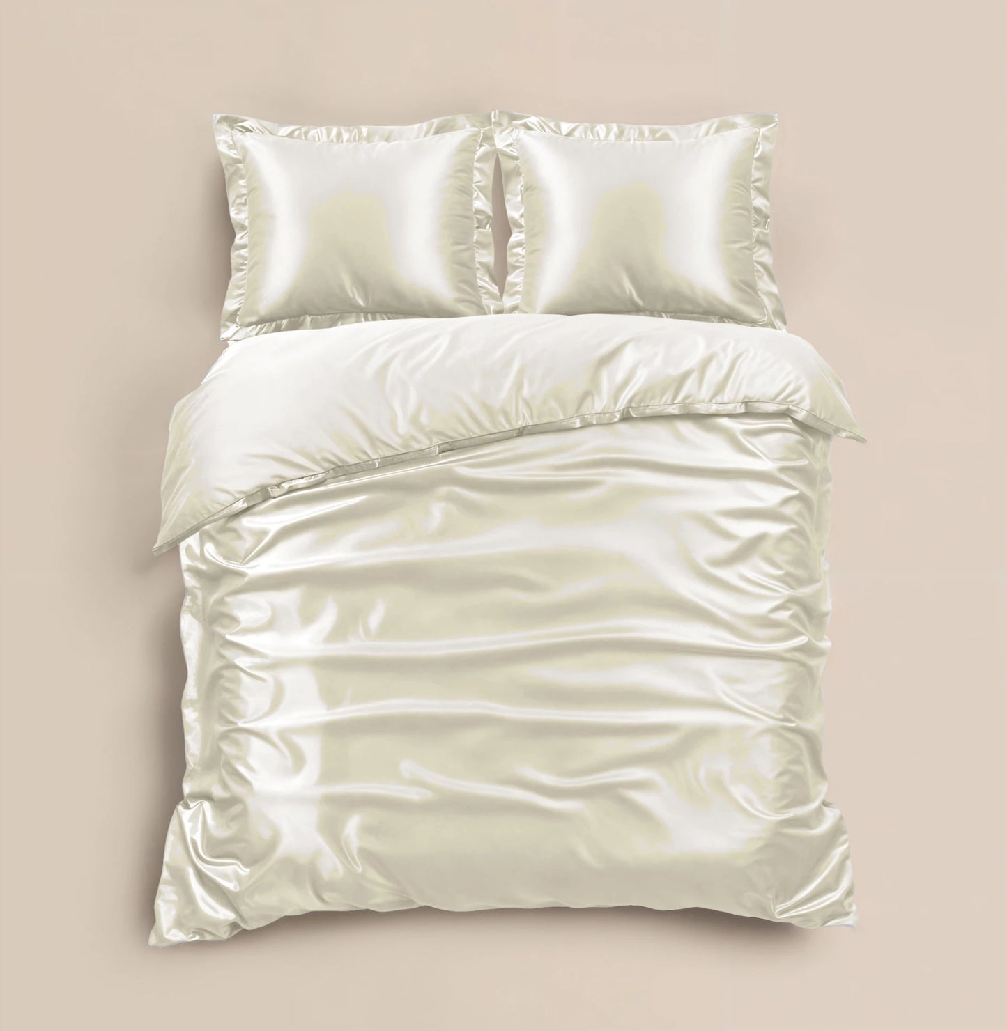 Bettbezug Glänzend Creme