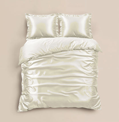 Bettbezug Glänzend Creme