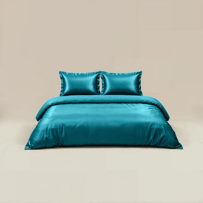 Bettbezug Glänzend Petrol