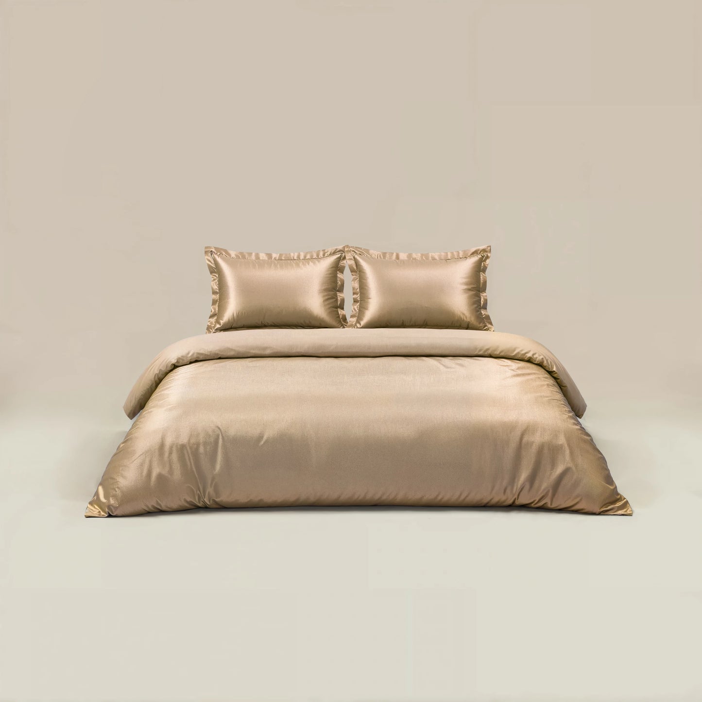 Bettbezug Glänzend Taupe