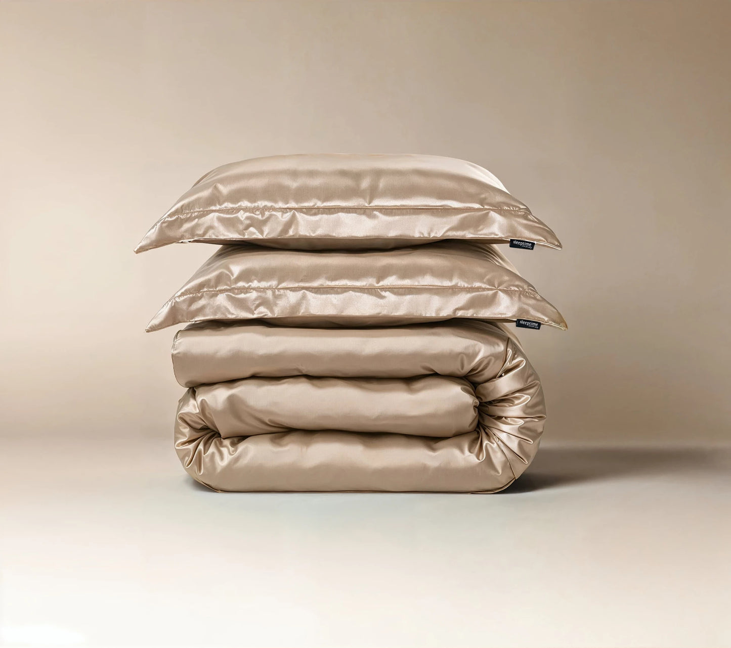 Bettbezug Glänzend Taupe