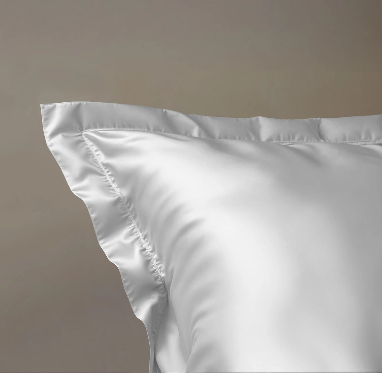 Glossy Bettbezug Weiss