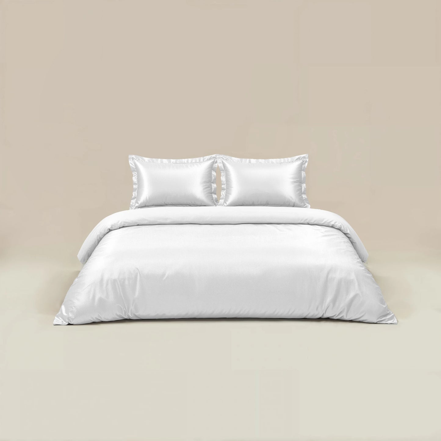 Glossy Bettbezug Weiss