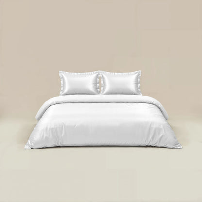 Glossy Bettbezug Weiss