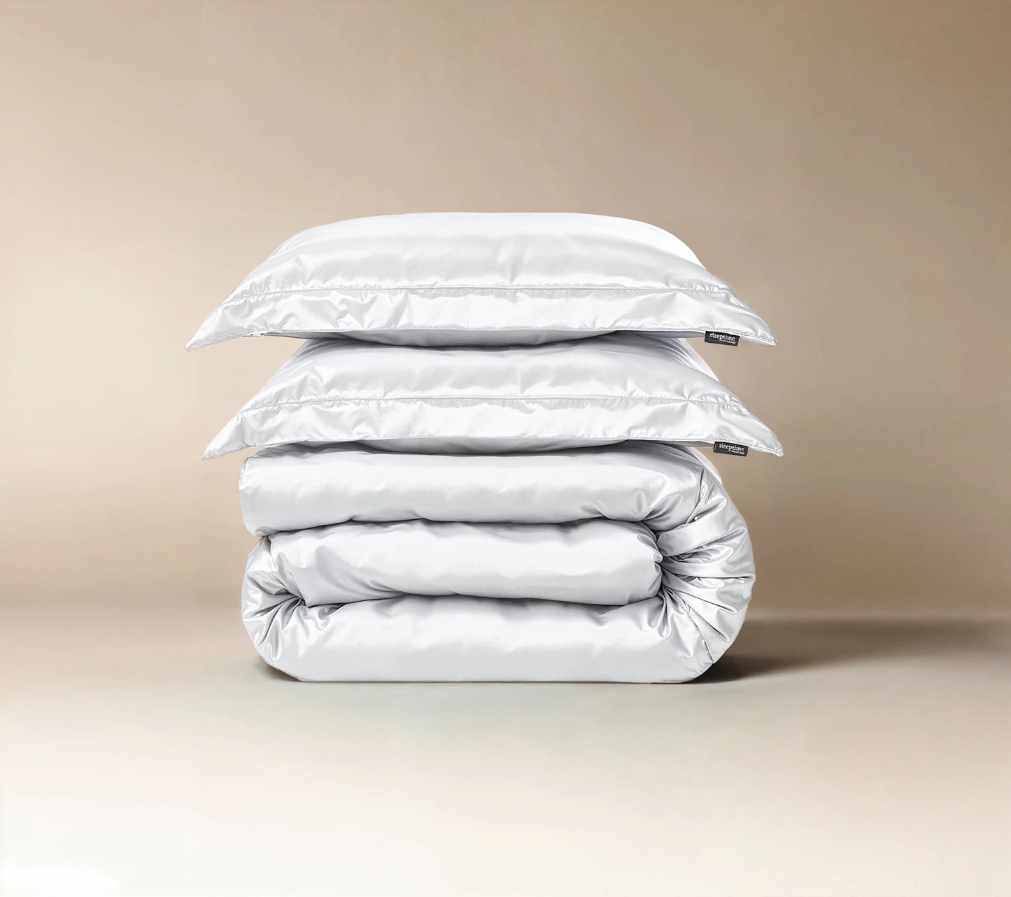 Glossy Bettbezug Weiss