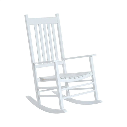 Chaise à bascule, balançoire, chaise de relaxation, chaise de jardin, accoudoir, blanc