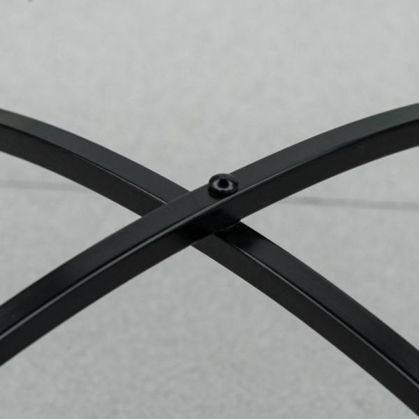 Mosaiktisch rund Bistrotisch Mosaikplatte Keramik Metall Rot+Blau+Weiss Ø60 cm - Palo24