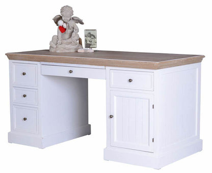 Villa Lisette Schreibtisch – Shabby Weiß Landhausstil - Palo24