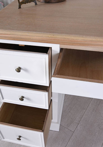 Villa Lisette Schreibtisch – Shabby Weiß Landhausstil - Palo24