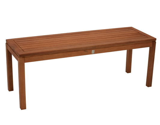 Banc tabouret 2 places SOLO, eucalyptus huilé, certifié FSC®