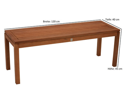 Hockerbank SOLO 2-sitzer, Eukalyptus geölt, FSC®-zertifiziert