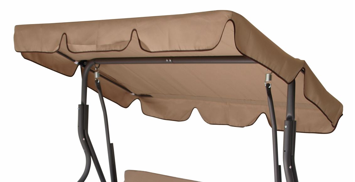 Hollywoodschaukel FLORIDA 3-sitzer, grau/creme