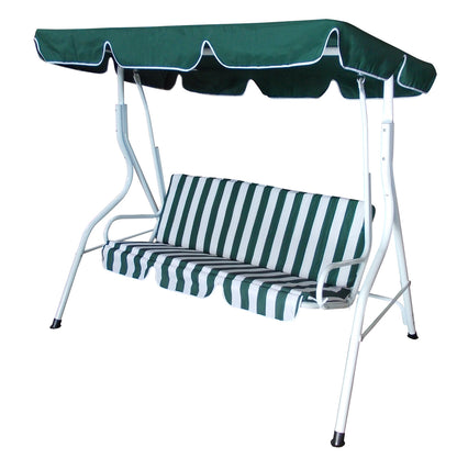 Hollywoodschaukel FLORIDA 3-sitzer, weiss / grün