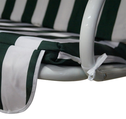 Hollywoodschaukel FLORIDA 3-sitzer, weiss / grün