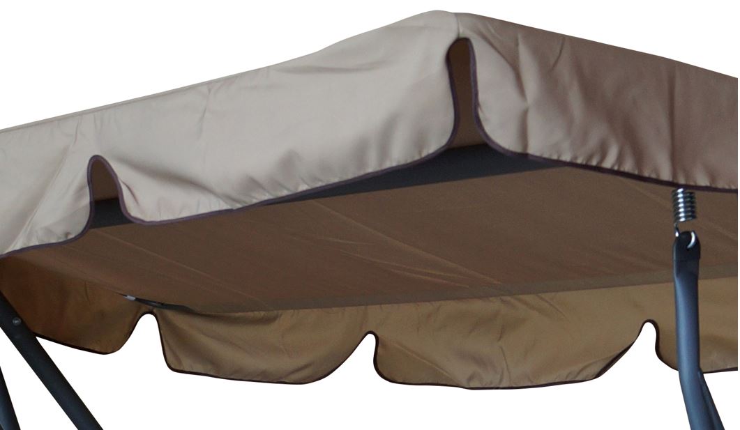 Balançoire Hollywood MIAMI 4 places, gris/crème, avec fonction inclinable