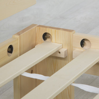 Doppelbett Holzbett Futonbett 140x200 natur