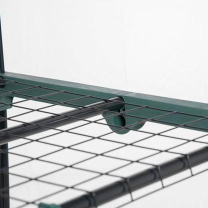 Foliengewächshaus Mini-Gewächshaus mit 5 Regale Aufzucht Treibhaus Transparent+Grün Stahl Kunststoff - Palo24