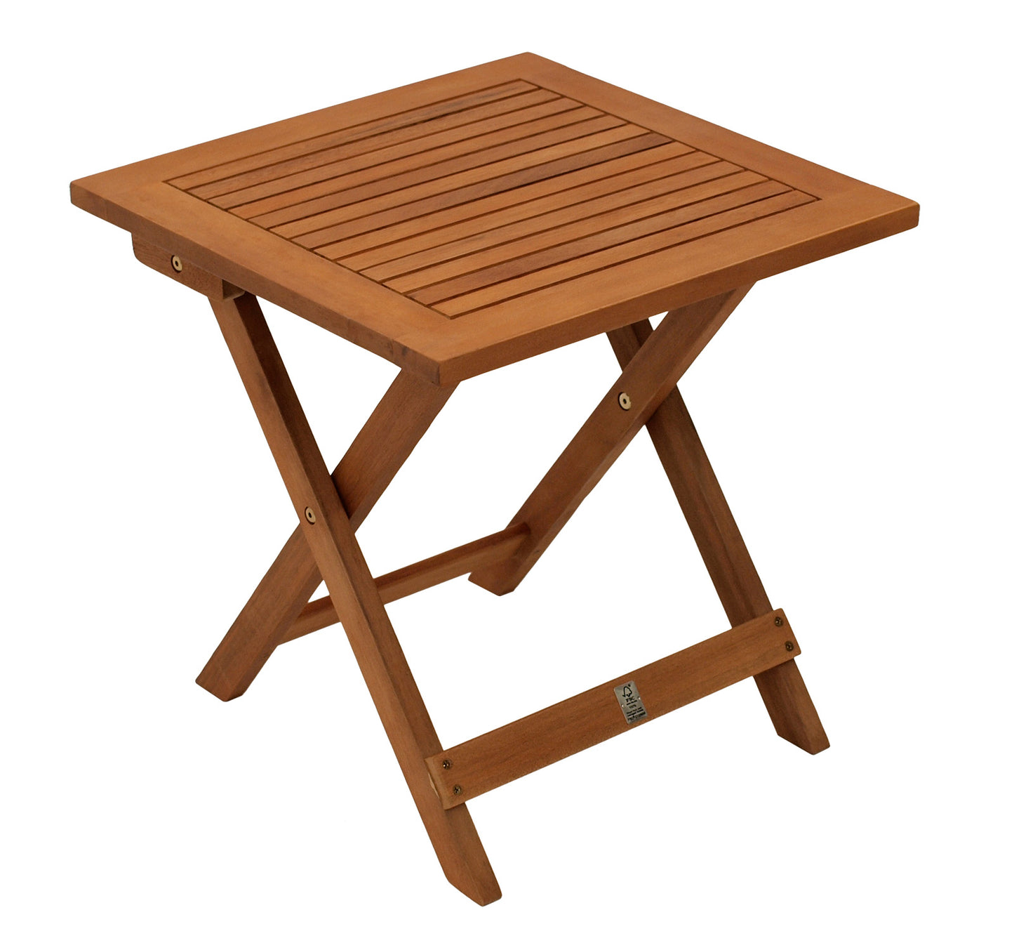 Klapp - Beistelltisch JAVA 45x45cm, Akazienholz geölt, FSC®-zertifiziert