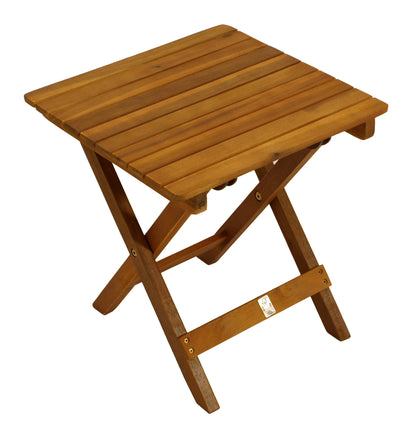 Klapp - Beistelltisch MARA 38x38cm, Akazie geölt