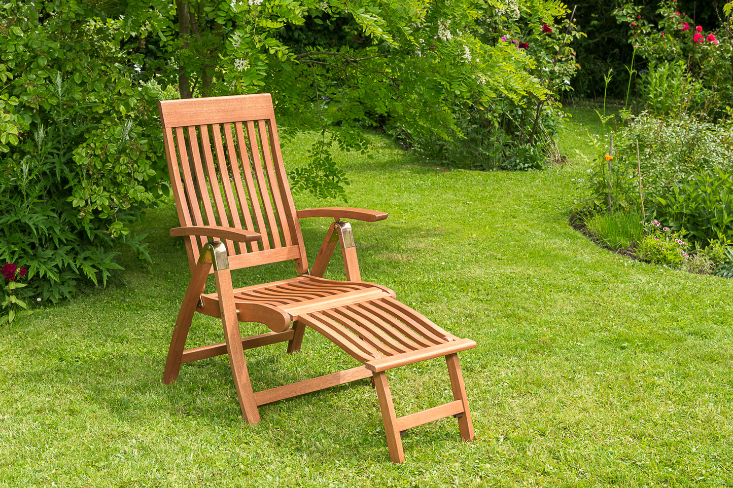 Klappsessel COMODORO Hochlehner, Eukalyptus geölt, FSC®-zertifiziert