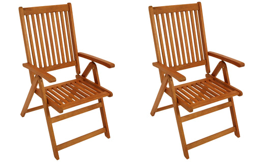 Klappsessel LAGO 2-er Set, Eukalyptus geölt, FSC®-zertifiziert