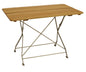 Klapptisch BAD TÖLZ 70x110cm rechteckig, Flachstahl verzinkt + Robinie